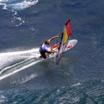 Chris Murray slicing through the Hookipa Waters
